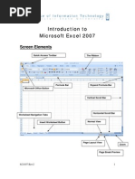 Excel Intro To 2007