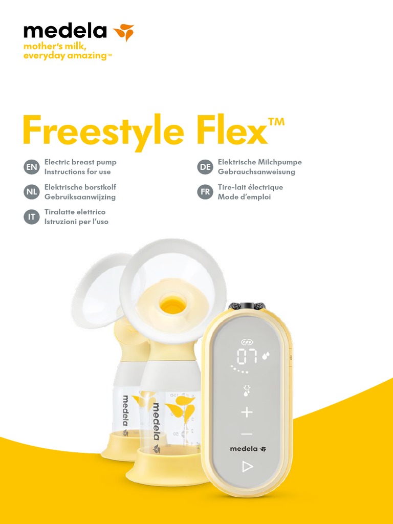 Medela Freestyle Flex Instructions For Use PDF Breast Milk Dishwasher