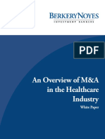 An Overview of M&A in The Healthcare Industry: White Paper