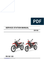 Service Station Manual: RX SX 125