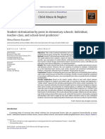 Student Victimization by Peers in Elementary Schools: Individual, Teacher-Class, and School-Level Predictors