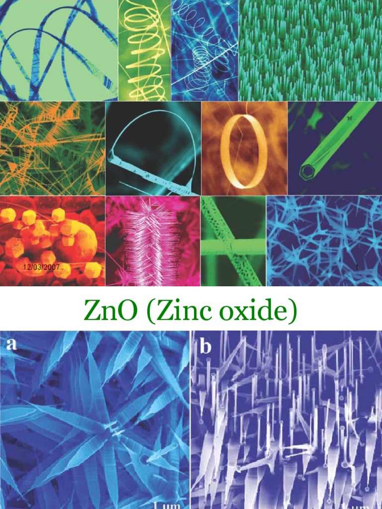 ZnO Presentation | PDF | Nature | Zinc Oxide