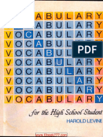 Vocabulary for the High School Student