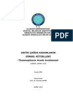 Antik Çağda Kadinlarin Dinsel Ritüelleri - Thesmophoria Örnek Incelemesi