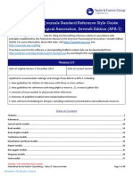 Taylor & Francis Journals Standard Reference Style Guide: American Psychological Association, Seventh Edition (APA-7)