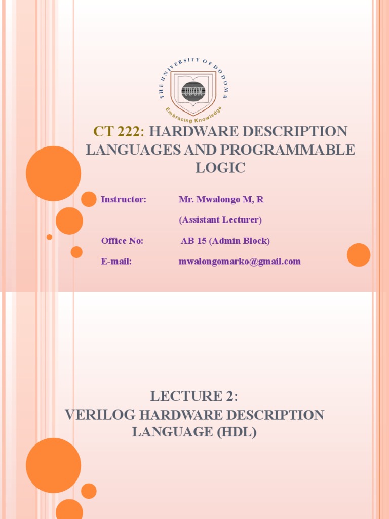 Verilog HDL Overview and Concepts | PDF | Hardware Description Language ...