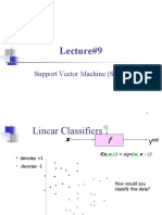 Lecture#9: Support Vector Machine (SVM)
