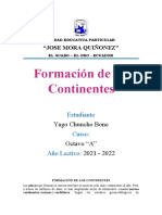 Formación de Los Continentes