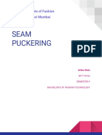 Seam Puckering