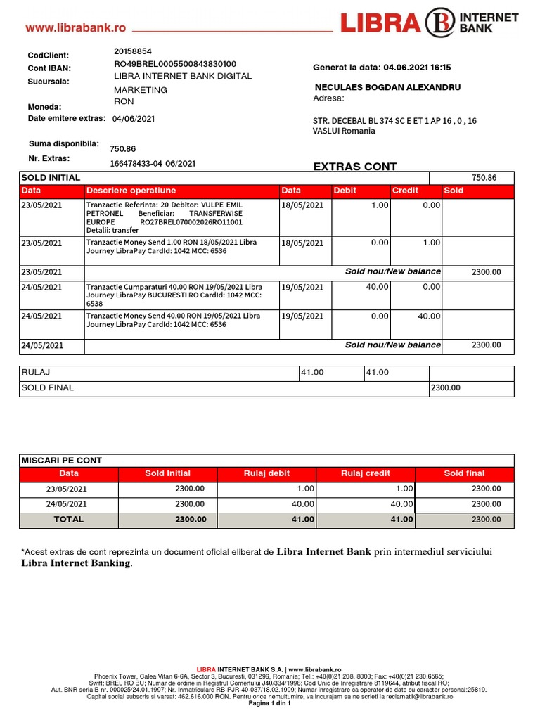 Statement VEP47885358 | PDF