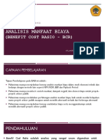 CHAPTER X - BENEFIT COST RASIO (ANALISIS MANFAAT BIAYA) - Siti Muhimatul K