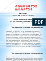 NED Diploma Lectuure Sales of Goods Act 1930 Amended 1994