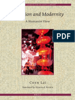 (Brills Humanities in China Library) Chen Lai - Tradition and Modernity - A Humanist View (2009, Brill)