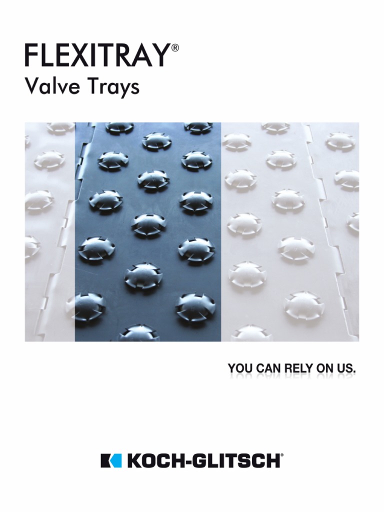 Flexitray Valve Trays PDF Distillation Computational Fluid Dynamics
