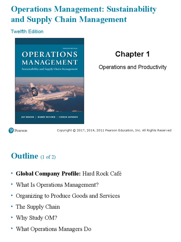 Operations Management: Sustainability and Supply Chain Management | PDF ...