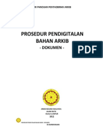 13.prosedur Pendigitalan Bahan Arkib - Dokumen - Updated Januari 2014