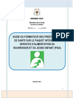 Guide Du Facilitateur Anje Pour Les Prestataires de Sante - Burkina Faso