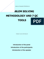 Problem Solving Methodology and 7 QC Tools: One Day Trianing Program On