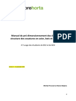 Manuel de Pré Dimensionnement Des Éléments de Structure Des Ossatures en Acier, Bois Et Béton Armé