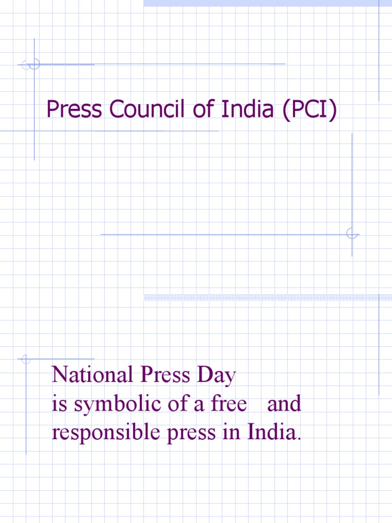 Press Council of India | PDF | Public Law | Common Law