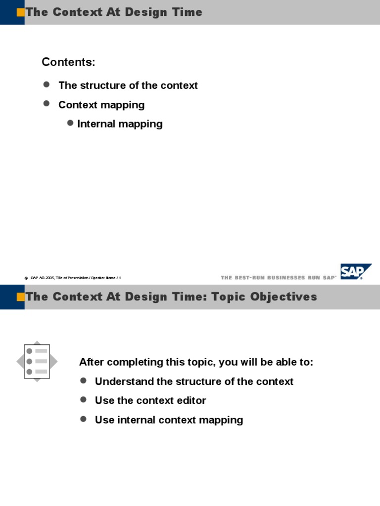 Context Structure in Web Dynpro Design | PDF | Function (Mathematics ...
