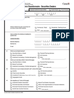 Compliance Questionnaire - Securities Dealers: Part A - General Information