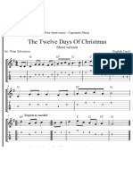 The 12 Days of Christmas - Guitar
