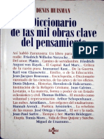 HUISMAN, Denis - Diccionario de Las Mil Obras Clave Del Pensamiento