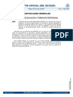 Boletín Oficial Del Estado: Ministerio de Educación Y Formación Profesional