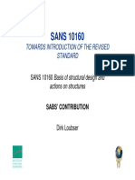 SANS 10160: Towards Introduction of The Revised Standard