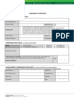 ACD Assessment Cover Sheets