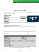 Student Appeal Form