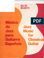 Música de Jazz para Guitarra Española-Walter Malosetti