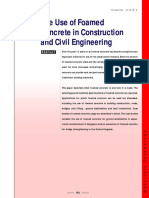 The Use of Foamed Concrete in Construction and Civil Engineering