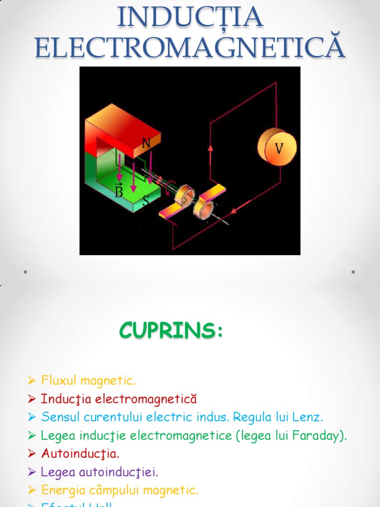 Clasele A X-A - Inductia Electromagnetica | PDF