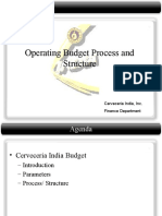 Budget Structure Presentation For Managers