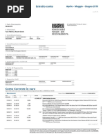 Estratto Conto: Conto Corrente in Euro