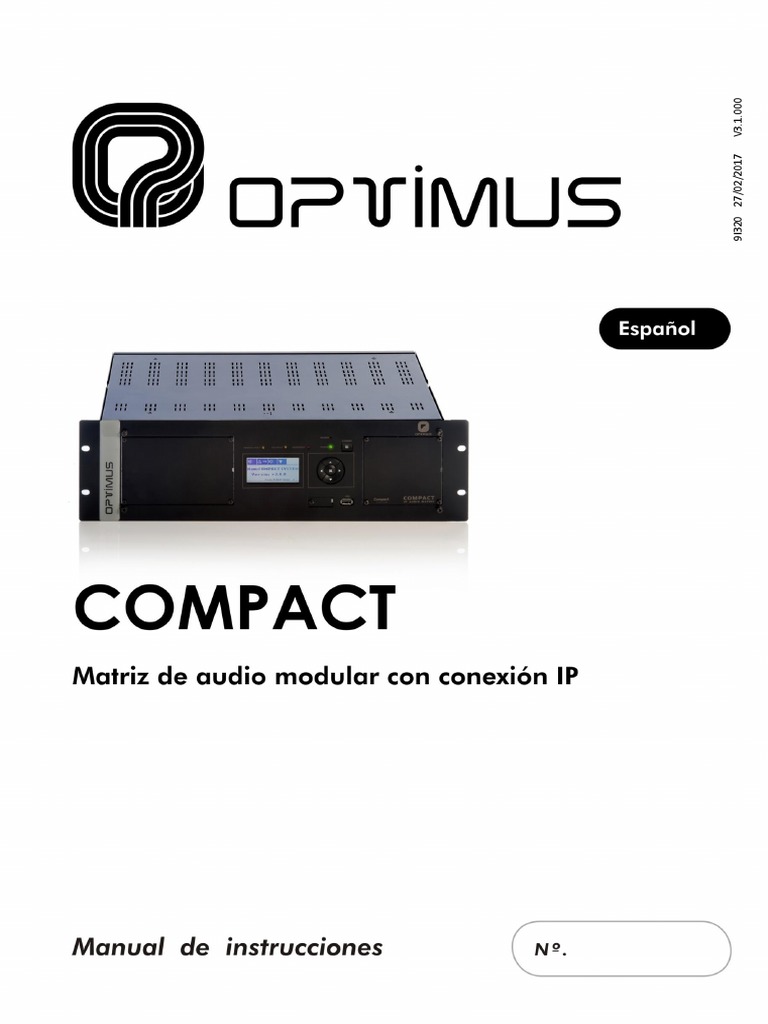 Matriz de Audio COMPACT 3.1.000 | PDF | Red de computadoras | Dirección IP