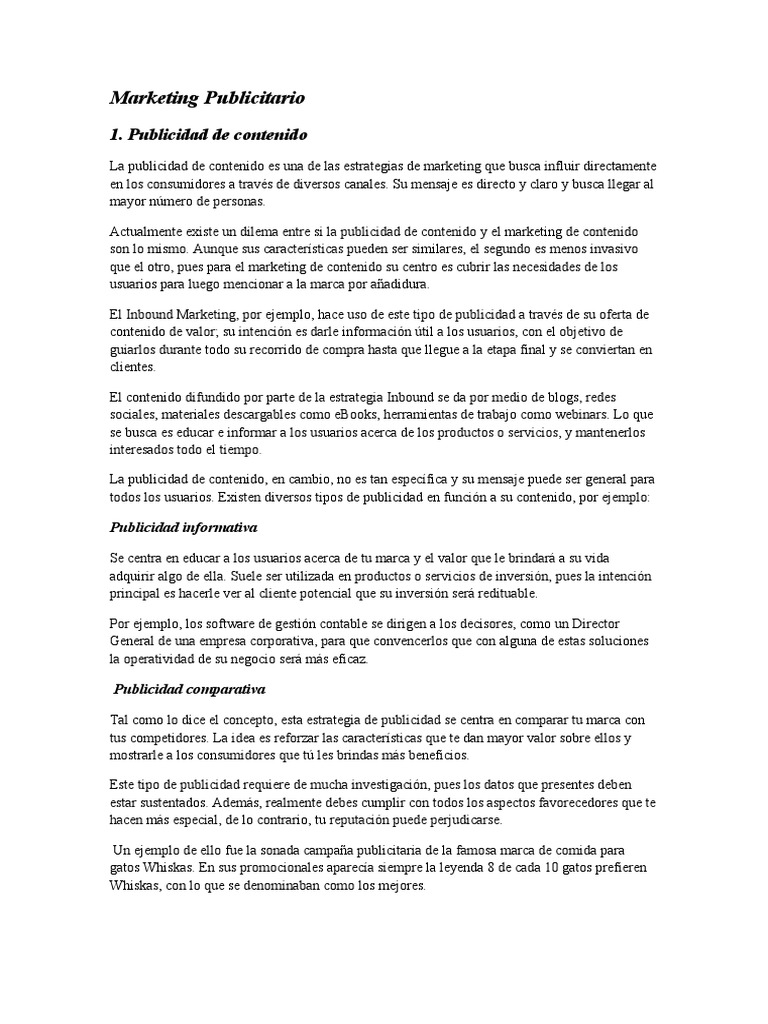 Estrategias de Marketing Publicitario | PDF | Publicidad | Marca
