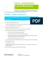 AQA Business 1-1-1-3 Workbook Answers 1