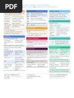 Networks - Physical Layer Cheat Sheet: by Via