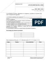 Fecha:: Porcentajes de Evaluación Acordados