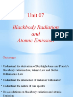 Blackbody Radiation and Atomic Emission - Unit - 07