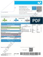 Factura de servicios de telefonía celular