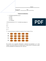 Prueba Saber #1 Grado Tercero