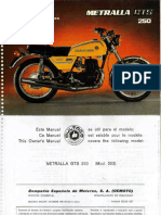 Bultaco Metralla GTS250 '79 Owner's Manual (203.30-027)