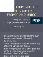 How To Buy Good CC From Shop Like Feshop and Unicc