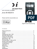 From Roberts: Ipod Dab / FM Rds Digital Radio and Remote Control
