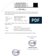 Contoh Surat Tugas KMD Pramuka