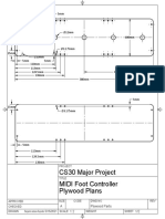 CS30 Major Project Plywood Plans MIDI Foot Controller: 5mm 15mm